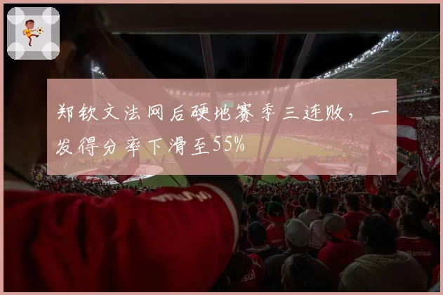 郑钦文法网后硬地赛季三连败，一发得分率下滑至55%